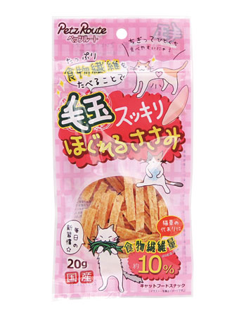 他サイト： 【6個セット】ペッツルート 毛玉・ほぐれるささみ20gの商品画像