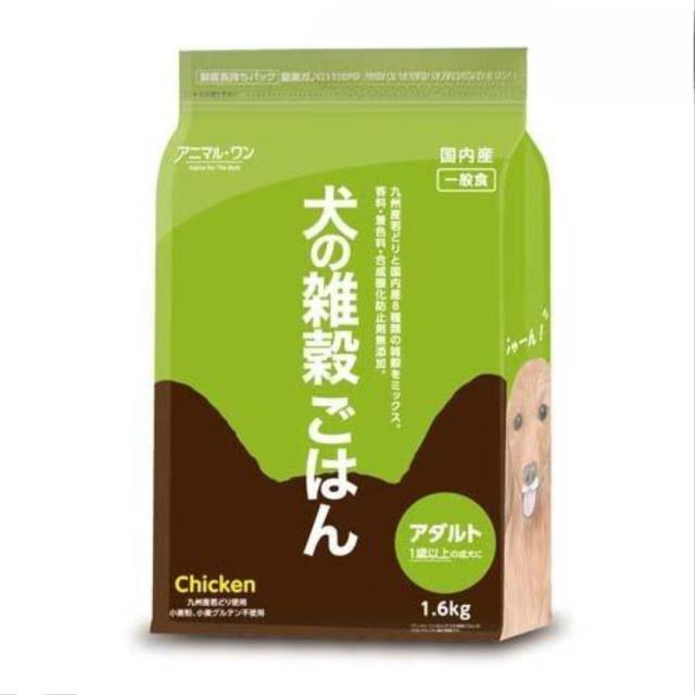他サイト： ベストアメニティ アニマル・ワン 犬の雑穀ごはん(チキン・アダルト)1.6kgの商品画像