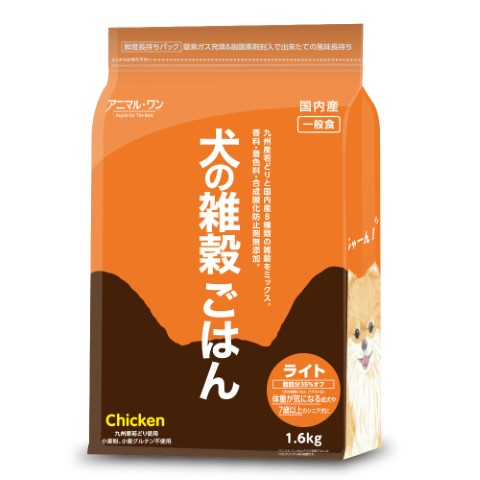 他サイト： ストアメニティ アニマル・ワン 犬の雑穀ごはん(チキン・ライト)1.6kgの商品画像