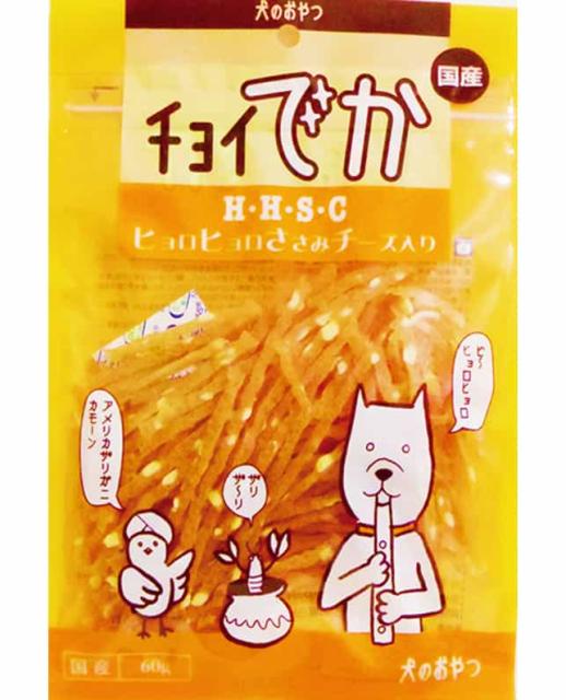 他サイト： わんわん チョイでか ヒョロヒョロささみチーズ入り60gの商品画像