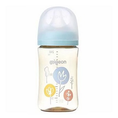 他サイト： ピジョン 母乳実感 哺乳びん プラスチック Flower 240ml 1個 ※取寄商品の商品画像