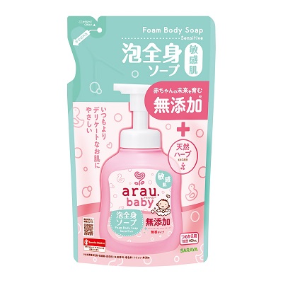 他サイト： サラヤ アラウ.ベビー 泡全身ソープ敏感肌 詰替用 400mL ※取寄商品の商品画像