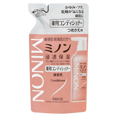 他サイト： 第一三共ヘルスケア ミノン 薬用コンディショナー つめかえ用 380mL [医薬部外品] ※取寄商品の商品画像