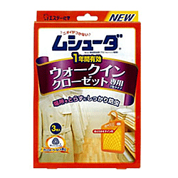 他サイト： エステー ムシューダ 1年防虫 ウォークインクローゼット 3個 お取り寄せ商品の商品画像