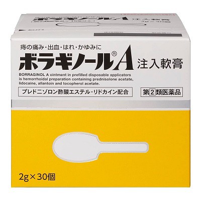 他サイト： 第(2)類医薬品 天藤製薬 ボラギノールA注入軟膏 2g×30個の商品画像