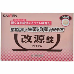 他サイト： 第(2)類医薬品 成分にて1個限 カイゲン 改源錠 36錠 セルフメディケーション税制対象品 お取り寄せの場合ありの商品画像