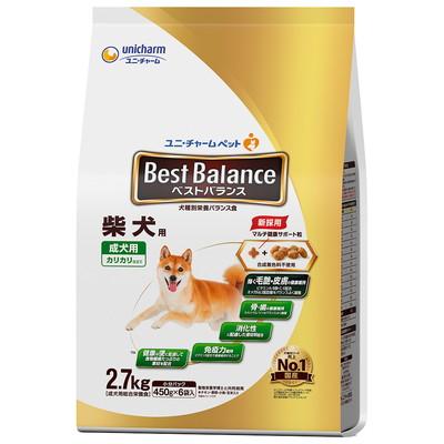 他サイト： ユニ・チャーム ベストバランス カリカリ仕立て 柴犬用 2.7kg ペット ※取寄商品 賞味期限:3ヵ月以上の商品画像