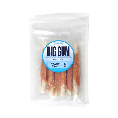 他サイト： ペットプロジャパン ペットプロ BIGガム ささみ巻きミルク 6本入 賞味期限:3ヵ月以上 ペット用品 ※取寄商品の商品画像