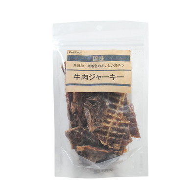 他サイト： ペットプロジャパン ペットプロ 国産おやつ 牛肉ジャーキー 47g 賞味期限:3ヵ月以上 ペット用品 ※取寄商品の商品画像