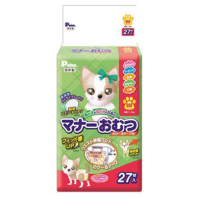 他サイト： 第一衛材 男の子&女の子のためのマナーおむつ のび〜るテープ SSS 27枚 ペット ※取寄商品の商品画像