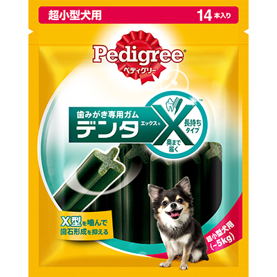 他サイト： マースジャパンリミテッド ぺディグリー デンタエックス 超小型犬用 レギュラー 14本入 ペット ※取寄商品 賞味期限:3ヵ月以の商品画像