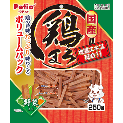 他サイト： ペティオ 鶏まろ 野菜入り 250g ペット ※取寄商品 賞味期限:3ヵ月以上の商品画像