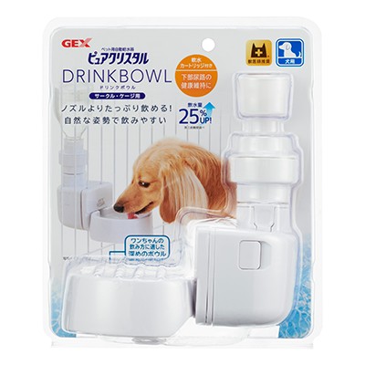 他サイト： ジェックス ピュアクリスタル ドリンクボウル 犬用 1個 ペット ※取寄商品の商品画像
