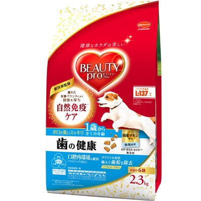 他サイト： 日本ペットフード ビューティープロ ドッグ 歯の健康 1歳から 2.3kg (小分け6袋) ペット ※取寄商品 賞味期限:3ヵ月の商品画像