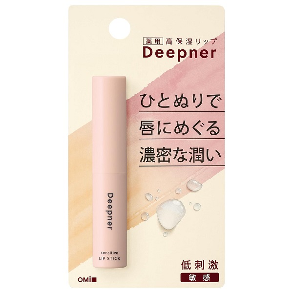 他サイト： メンターム ディープナーリップ 敏感 2.3g Deepner リップスティック【メール便可】(436637)の商品画像