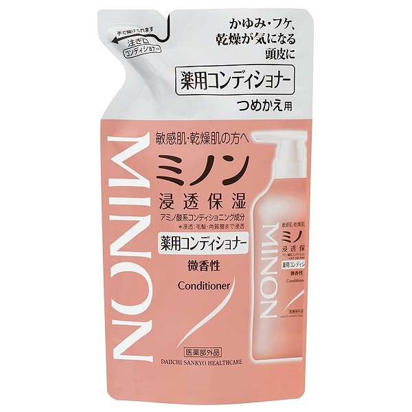 他サイト： ミノン 薬用コンディショナー 詰替え 380ml MINON【メール便可】(631077)の商品画像