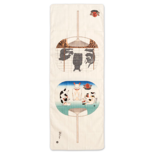ふんわりてぬぐい かゞ身団扇 国芳の浮世絵 二重ガーゼ手ぬぐい Japanese Towel Of Ukiyoeの通販はau Wowma ワウマ 和雑貨のお店 和敬静寂 商品ロットナンバー