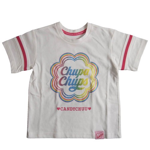 Candychuu キャンディチュウ チュッパチャプスコラボ グラデーションロゴ半袖ｔシャツ オフホワイト メール便ok Sss 115 125cm Ss 125 の通販はau Wowma ワウマ 子供服 ｏｗｌ 商品ロットナンバー