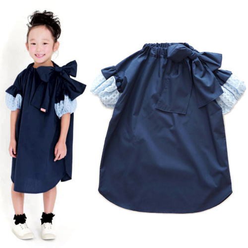 Mol モル リボンワンピース ネイビーss 80cm 90cm 春夏 Mol モル 子供服の通販はau Pay マーケット 子供服 ｏｗｌ