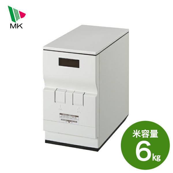 他サイト： 米びつ エムケー ライスエース RC-06W 計量米びつ 米容量 6kg スリム 塩系インテリア キッチン 収納 シンプル モダの商品画像