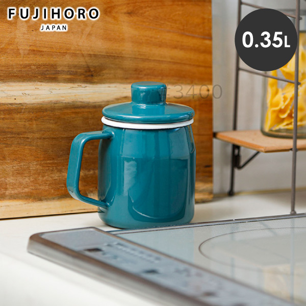 他サイト： フィルトミニ オイルポット 0.35L OP-0.35L.SB スモークブルー 富士ホーロー Filto Filtomini 油の商品画像
