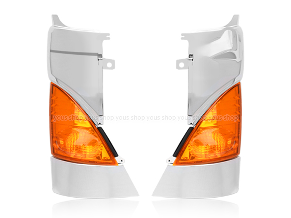 日野 レンジャー プロ エアループ レンジャー メッキ コーナー パネル オレンジ ウインカー H14 1 標準車 ワイド車 純正交換の通販はau Pay マーケット ユーズショップ