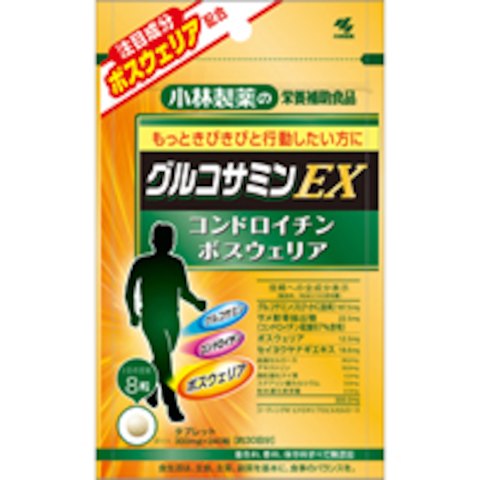 他サイト： 【メール便送料無料】小林製薬 栄養補助食品/ グルコサミンEX(240粒)の商品画像