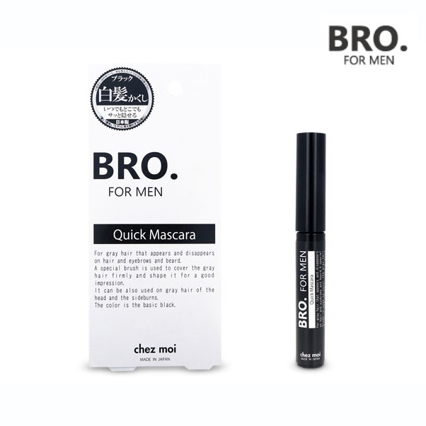 BRO.FOR MEN Quick Mascara [ ひげ 眉毛 白髪染め マスカラ もみあげ 髭 ヒゲ 簡単 男性用 メンズ 男性用化粧品 髪 白髪  部分白髪 ]の通販はau PAY マーケット - スリーピース