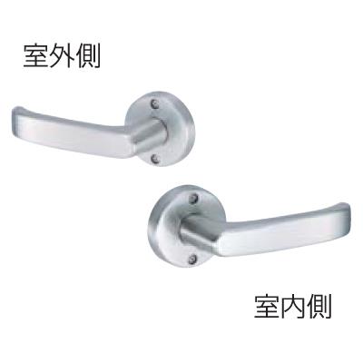 他サイト： 【14時迄当日出荷】 川口技研:50mm Jレバー (24番)シリーズ 空錠・丸座 ニッケル バックセット JL-24-1M-Nの商品画像