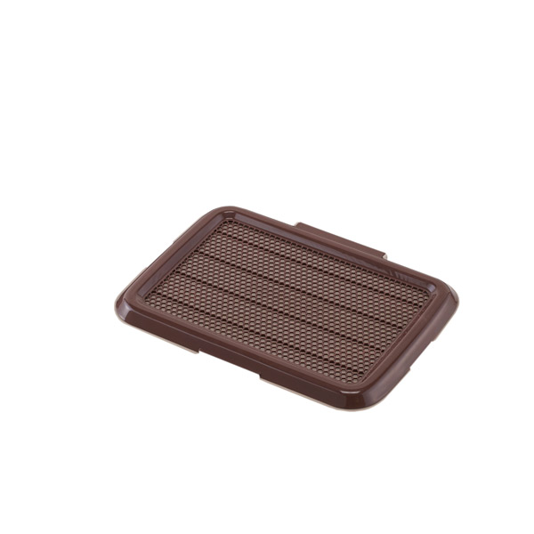 他サイト： ボンビアルコン:薄型しつけるトレーS ブラウン 4977082704002 犬 トイレ トレー トレイ 容器 メッシュ しつけ の商品画像