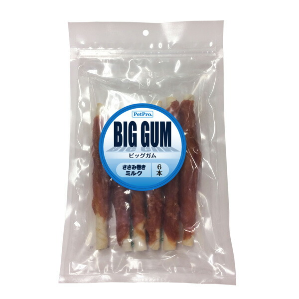 他サイト： ペットプロジャパン:ペットプロ BIGガム ささみ巻きミルク 犬 おやつ ささみ 笹身 ササミ 大きい 498152832990の商品画像