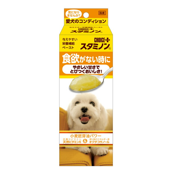 他サイト： アース・ペット:チョイスプラス スタミノン 食欲がないときに 40g 4994527857307 犬 フード 補助食 補完食 食の商品画像
