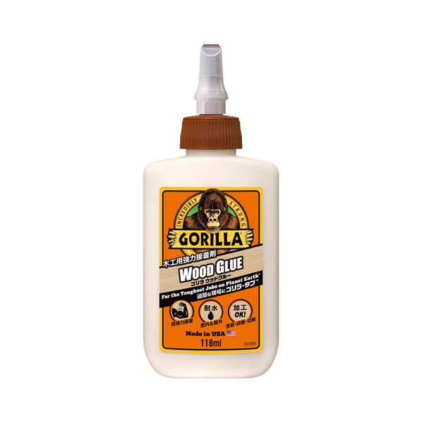 他サイト： KURE(呉工業):ゴリラ ウッドグルー 木材・布・紙用接着剤 118ml 1773 の商品画像