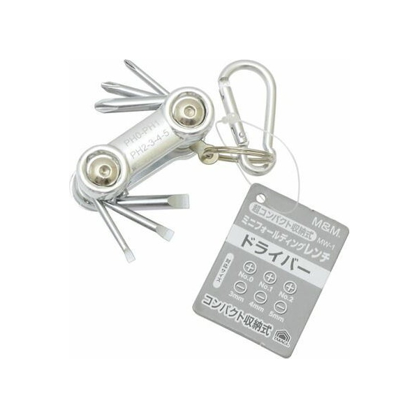 他サイト： M&M(エムアンドエム):ミニフォールディングレンチ ドライバー MW-1 の商品画像
