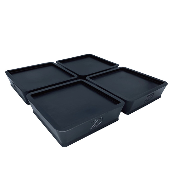 他サイト： 水上:洗濯機高さ調整用ゴムマット 黒 114×114×25 TFi-5515 高さ調整 洗濯機 振動抑制 深夜に洗濯 掃除しやすの商品画像