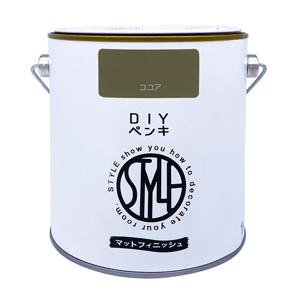 他サイト： DIYペンキ マットフィニッシュ ココア 1kg 4976124887468【メーカー直送品】【地域制限有】 の商品画像