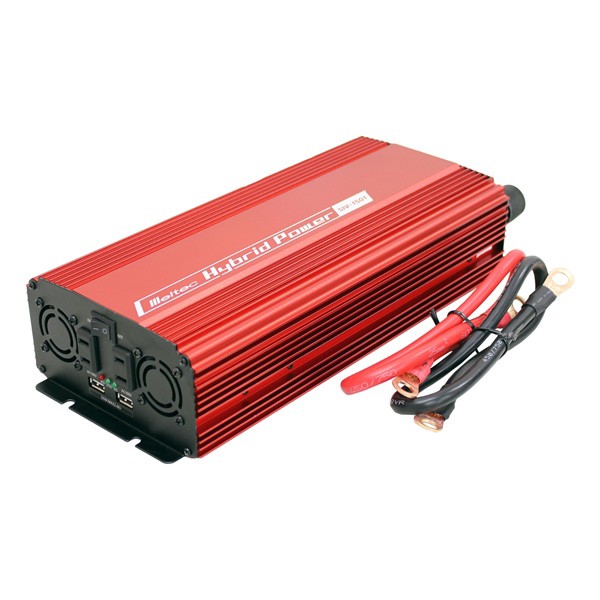 他サイト： Meltec(メルテック):USB&コンセント 静音タイプ 1500W DC24V用 AC100V・USBポート SIV-150の商品画像