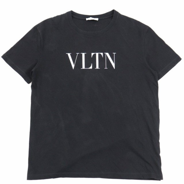 人気☆【VALENTINO】コットン クルーネックTシャツ VLTNプリント-