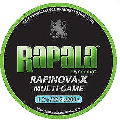 他サイト： (0024777667853)ラパラ(Rapala) ラピノヴァX マルチゲーム 150m 1号 20.8lb ライムグリーン の商品画像