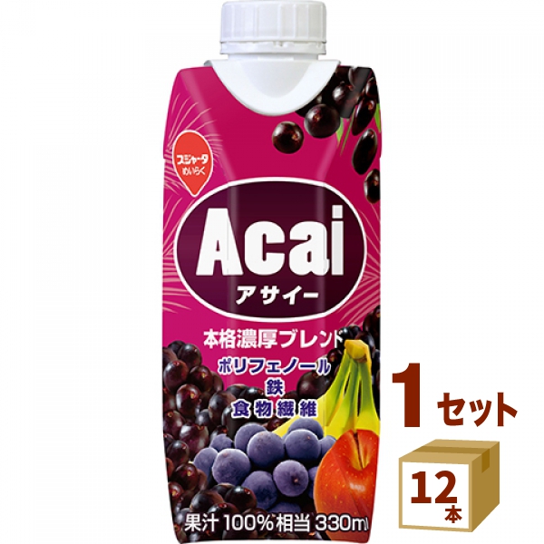 他サイト： めいらく アサイー本格濃厚ブレンド スジャータ 330ml×12本 名古屋製酪(チルド)アサイーボウル Acai bowl 飲料の商品画像