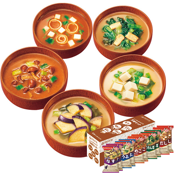 他サイト： アマノフーズ フリーズドライ いつものおみそ汁5種セット 10食 20963 【_の商品画像