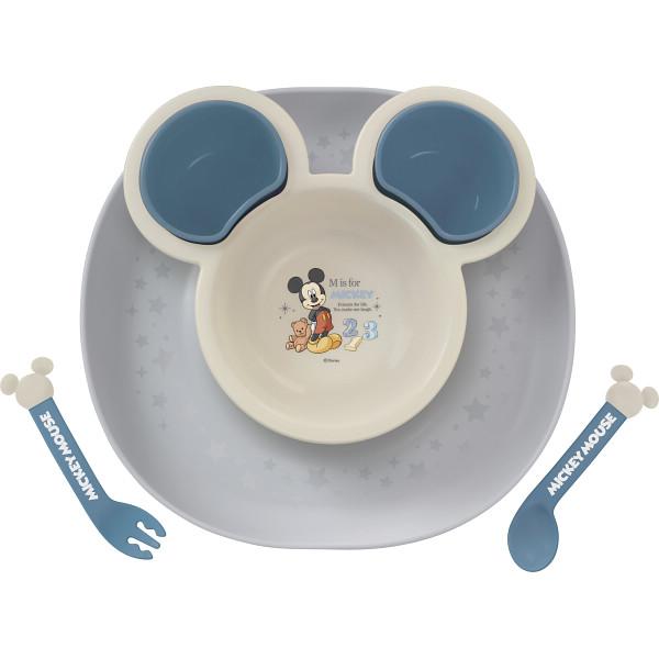 他サイト： 食べこぼしキャッチプレート ミッキー×青 306323 【_の商品画像