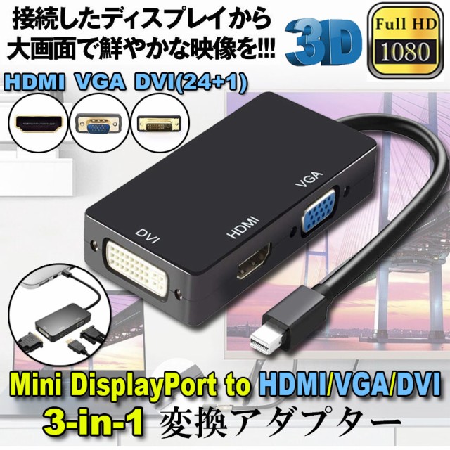 iVANKY Mini DisplayPorto HDMI 変換アダプタ 黒 0.2m ： Amazon・楽天・ヤフー等の通販価格比較  [最安値.com]