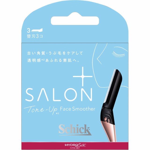 他サイト： シック ハイドロシルク サロンプラス トーンアップ フェイススムーサー 替刃 3個入り(4891228313807)【メール便発の商品画像