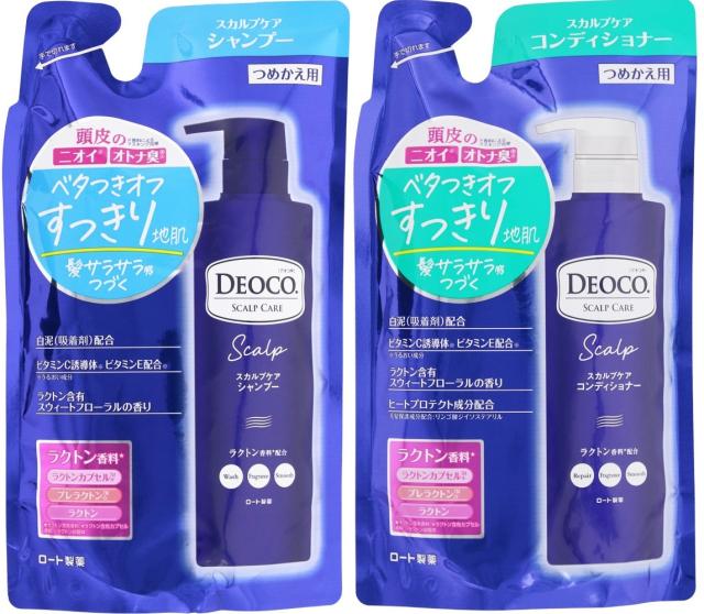 他サイト： 【シャンプー+コンディショナー詰替えセット】デオコ スカルプケア 各370ml(4987241193950-974)【メール便発の商品画像