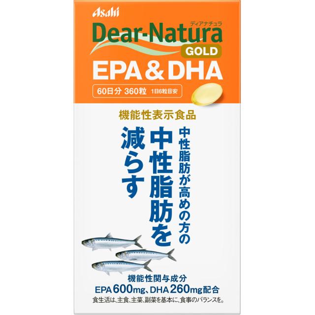 他サイト： アサヒ ディアナチュラゴールド EPA&DHA 360粒 60日分 (4946842639021)の商品画像