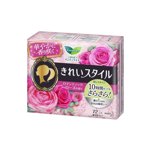 他サイト： 花王  ロリエ きれいスタイル ロマンティックローズの香り [72コ入]の商品画像