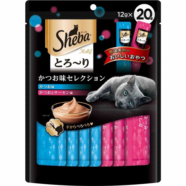 他サイト： マースジャパンリミテッド  シーバ とろ〜り メルティ かつお味セレクション 12g×20本 の商品画像
