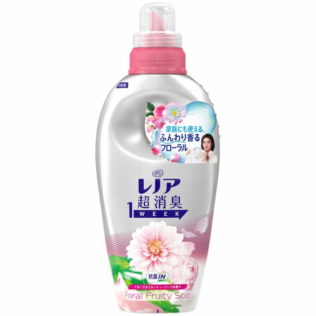 他サイト： P&G レノア超消臭1week フローラルフルーティーソープ本体 530mL 約幅106×高さ270×奥行59mmの商品画像