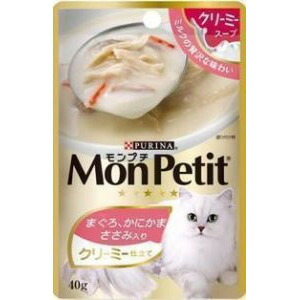 ネスレ モンプチパウチ クリーミーまぐろ ささみ 40G